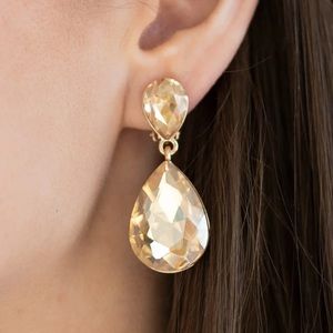 NWT Gold Clip-On Earrings